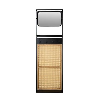 Dutchbone Kapstok 'Langres' met spiegel, 165 x 53cm