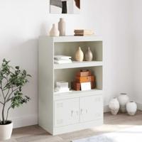 Dressoir 67x39x107 cm staal wit - thumbnail