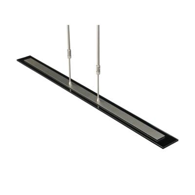 Masterlight Hanglamp eettafel - kantoorVigo 100cm nikkel met zwart - 2630-37-05-DW