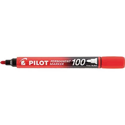 Viltstift pilot sca-100 rond f rood | 12 stuks