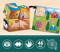 Educatief Spel Lisciani Giochi Cubes & Logic 2 in1 (FR) - thumbnail