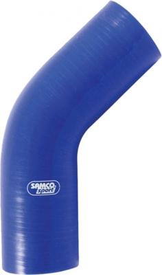 Samco Sport siliconen slang lucht/water Ø83mm 125mm 45° blauw Samco Sport siliconen slang lucht/water Ø83mm 125mm 45° blauw