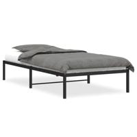 Bedframe metaal zwart 107x203 cm - thumbnail