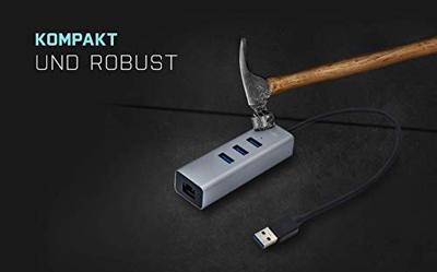 i-tec 3-Port USB 3.0 Metal + Gigabit LAN usb-hub