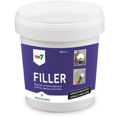 Tec7 Filler pot Alles-in-één vulmiddel en afwerkingsplamuur 750ml - 601075000