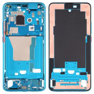 Front behuizing LCD Frame Bezel Plate Met zijtoetsen voor Xiaomi Redmi K30 Pro (Blauw)
