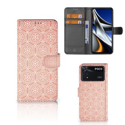 Xiaomi Poco X4 Pro 5G | Telefoon Hoesje | Pattern Orange Xiaomi Poco X4 Pro 5G | Telefoon Hoesje | Pattern Orange