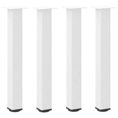 Console tafelpoten 4 st 72-74 cm staal wit Console tafelpoten 4 st 72-74 cm staal wit
