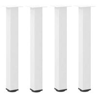 Console tafelpoten 4 st 72-74 cm staal wit - thumbnail