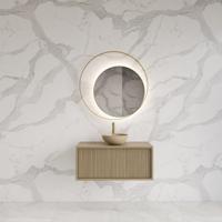 Onderkast Gliss Design Heronimus 80x45x35 cm Met Topplaat Corn Silk - thumbnail