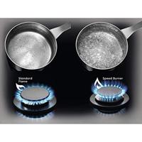 Electrolux EGS6436RK Zwart Ingebouwd Gaskookplaat 4 zone(s) - thumbnail