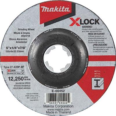 Makita Accessoires E-00393 | Afbraamschijf | X-LOCK | 125x6,0x22,23mm | staal - E-00393 Makita Accessoires E-00393 | Afbraamschijf | X-LOCK | 125x6,0x22,23mm | staal - E-00393