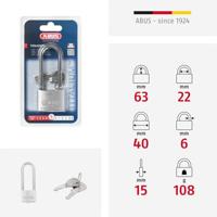 ABUS Hangslot 64Ti/40Hb63 - 64TI/40HB63 - 64TI/40HB63 - thumbnail