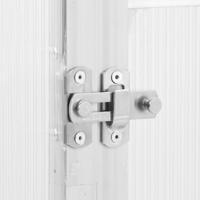 VidaXL Tuinkas met basisframe 169x114x202 cm aluminium zilverkleurig - thumbnail