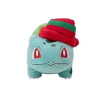Pokemon Pluche - Winter Bulbasaur with Christmas Hat - thumbnail