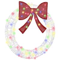 Krans met LED -striplichten Multikleur 75 cm Acryl - thumbnail