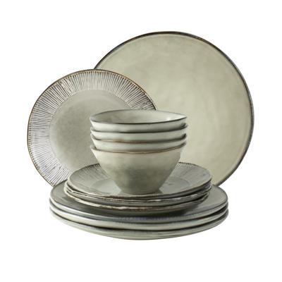 Dutch Rose Organic 12 delig servies creme