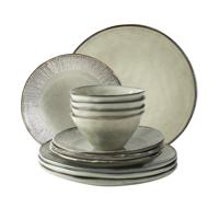 Dutch Rose Organic 12 delig servies creme - thumbnail