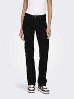 Only Onlblush Mid Straight Dnm Rea2343 Noos 15330777 Straight Leg Black Denim - thumbnail