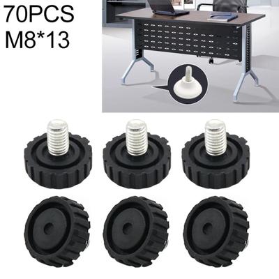 70 STKS verstelbare voetpad meubilair schroef ondersteuning stub M8x13