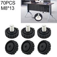 70 STKS verstelbare voetpad meubilair schroef ondersteuning stub M8x13 - thumbnail