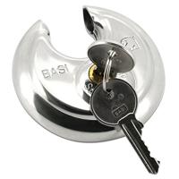 Basi 6100-7000 Hangslot 70 mm Verschillend sluitend Zilver Sleutelslot - thumbnail