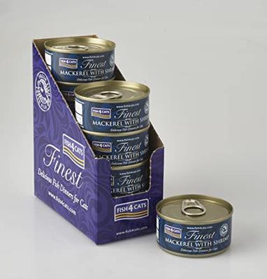 FISH4CATS Mackerel with shrimp - nat kattenvoer - 70g