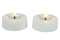 Decostar Countryfield Maxi theelicht 6,7CM LED rond Lyonie s2 wit - thumbnail