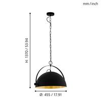 Eglo Landelijke hanglampCovaleda 1 Ø 45,5cm - 43353 - thumbnail