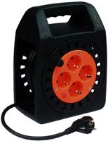 Qwatt Pro HomeMaster kabelshaspel - zwarte vinylkabel - 15 m - 4 contacten - IP20 - thumbnail