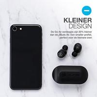 JLab Go Air True Wireless Oordopjes, Bluetooth Draadloze Hoofdtelefoon en usb oplaadstation met dubbele verbinding, aangepast EQ3-geluid en de kleinste pasvorm ooit, Zwart - thumbnail