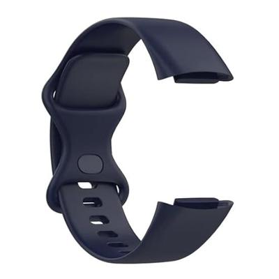 FitBit Charge 5 & 6 Sportbandje met dubbele lus - Donkerblauw - Maat: L FitBit Charge 5 & 6 Sportbandje met dubbele lus - Donkerblauw - Maat: L