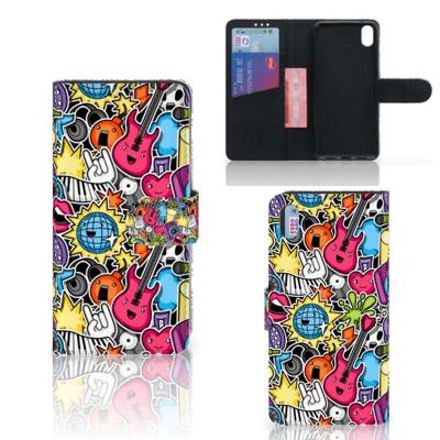 Xiaomi Redmi 7A | Wallet Case | met Pasjes | Punk Rock Xiaomi Redmi 7A | Wallet Case | met Pasjes | Punk Rock