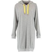 Cawö Cawö Dames Lange Hoodie 820 - Grau-gelb L - thumbnail