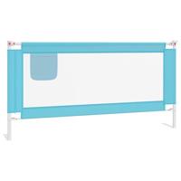 VidaXL Bedhekje peuter 180x25 cm stof blauw - thumbnail