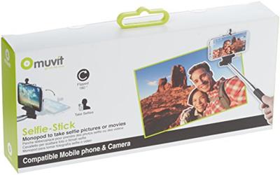Muvit monopod selfie stick zwart Muvit monopod selfie stick zwart