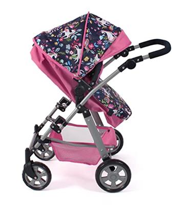 Combi-poppenwagen Nele - Unicorn