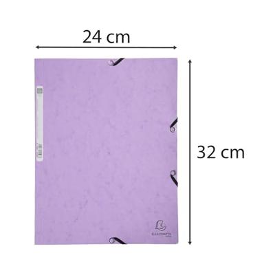 Elastomap exacompta aquarel a4 3 klep 400gr lila | 5 stuks