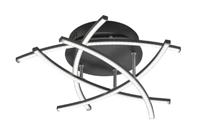 Fischer & Honsel Zwarte led plafondlampCross TW Ø 50cm - 20896 - thumbnail