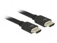 Delock 85296 HDMI-kabel HDMI Aansluitkabel HDMI-A-stekker 5 m Zwart Afgeschermd (drievoudig), Vergulde steekcontacten, 8K UHD - thumbnail