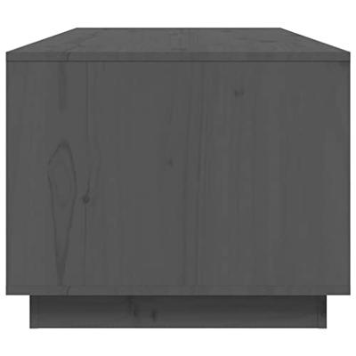 Salontafel 100x50x41 cm massief grenenhout grijs