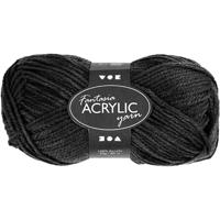 Creativ Company Acrylgaren, zwart, 50gr, 80m - thumbnail