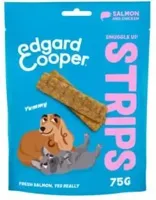 Edgard Cooper Traktaties voor honden, zalm en kip, 1 x 75 g, graanvrij, rijk aan eiwitten en vers vlees, gevuld met essentiële aminozuren voor een gezonde maag - thumbnail