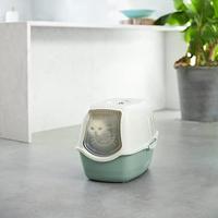 Rotho bailey kattenbak eco groen/zand - thumbnail
