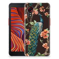 Samsung Galaxy Xcover 5 | TPU Hoesje | Pauw met Bloemen - thumbnail