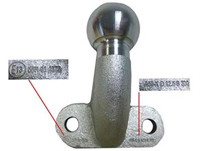 HP Autozubehör 341210 Koppelingskogel Max. belastbaarheid (kg)=3500 kg Kogeldruk=100 kg 50 mm Staal
