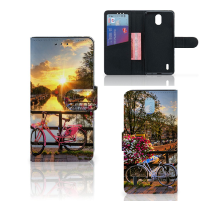 Nokia 1.3 Flip Cover Amsterdamse Grachten Nokia 1.3 Flip Cover Amsterdamse Grachten