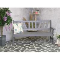 Bretagne 3-persoons houten tuinbank grijs - thumbnail