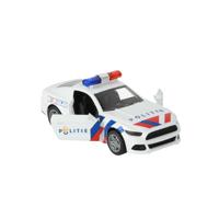 112 Pull-Back Politie Sportwagen 1:36 + Licht en Geluid - thumbnail