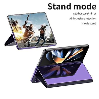 Lunso - Samsung Galaxy Z Fold5 - Window view cover hoes - Paars